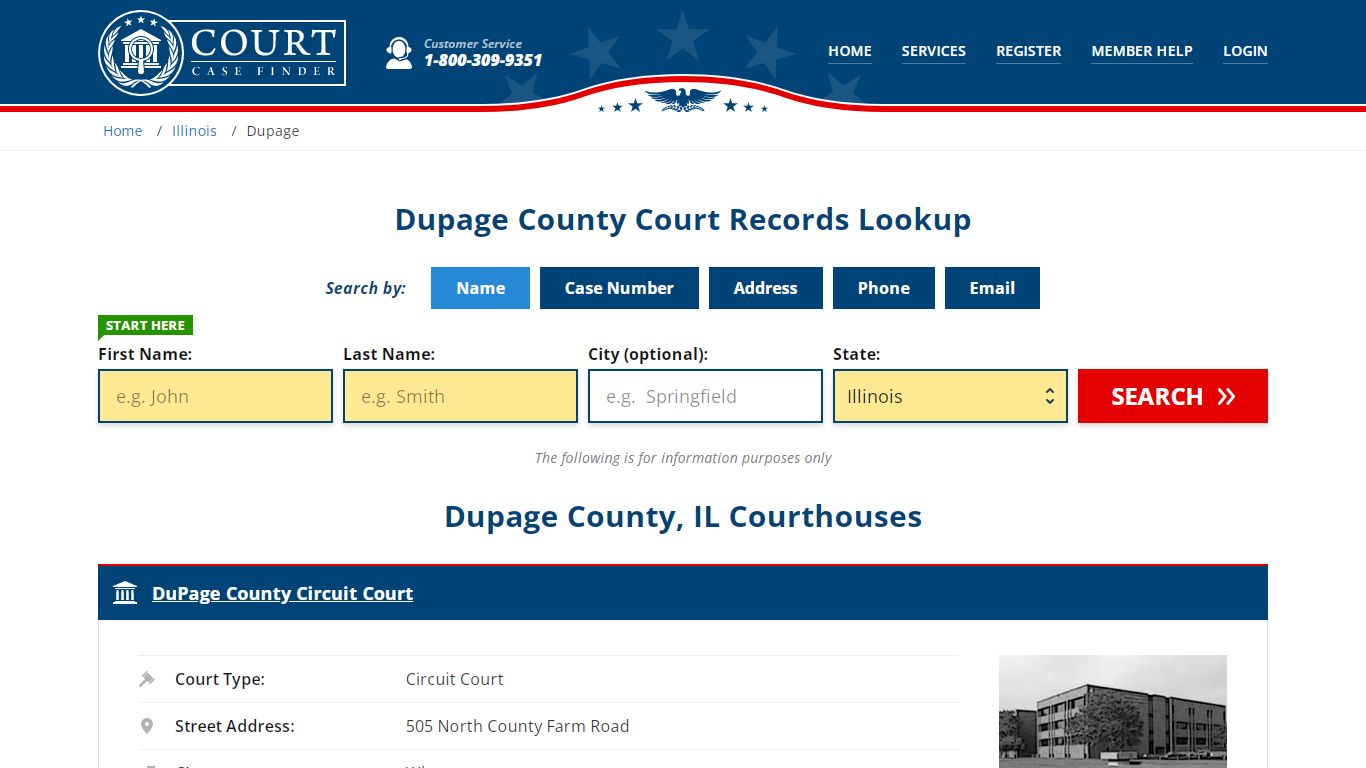 Dupage County Court Records | IL Case Lookup